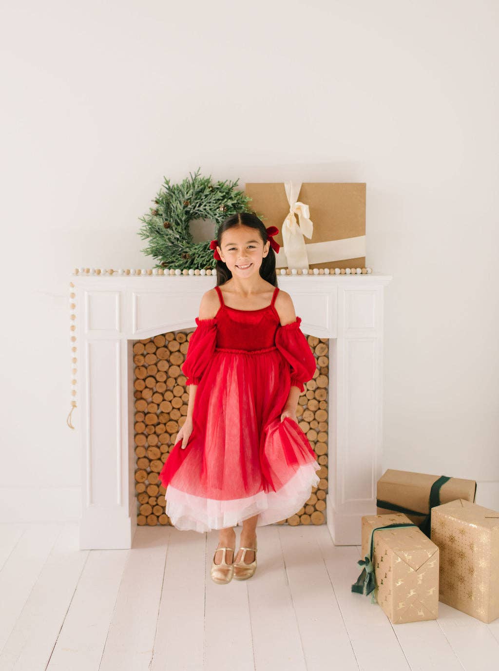 Everly Dress in Candy Cane 2T