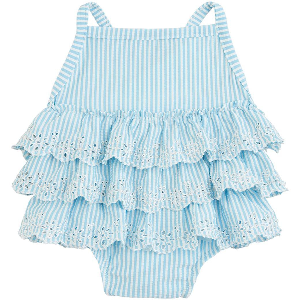 Mud Pie Costume Intero Bambino Con Volant E Occhielli – Protezione Solare UPF50+ Per Neonate E Bambine - 2