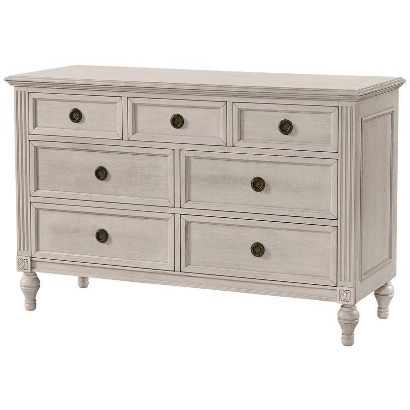 evolur julienne 6 double dresser antique grey mist evolur Julienne Double Dresser - Antique Grey Mist