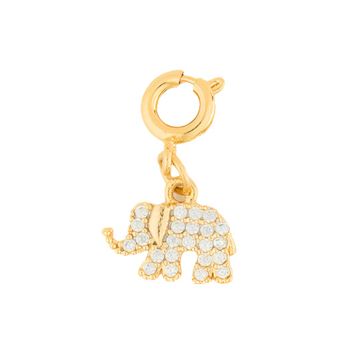 The Crown Elephant Charm (Clear)