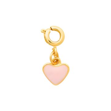 The Crown Mini-Heart Charm (Light Pink)