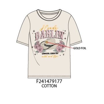 Paper Flower Howdy Darlin' Graphic T-shirt