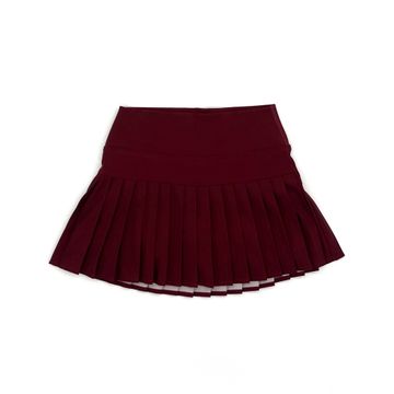 Blended Spirit Athletic Pleat Skirt Red