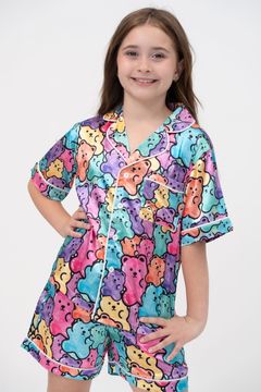 Tweenstyle Loungewear Set Neon Gummies Print