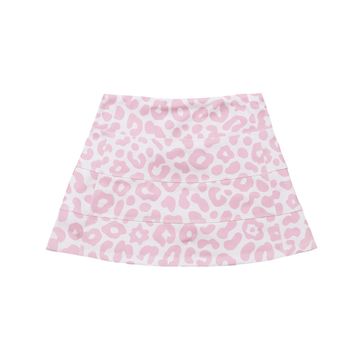 Belle Cher Pink Leopard Tennis Skort