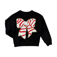 Lola + The Boys Christmas Bow Sweatshirt