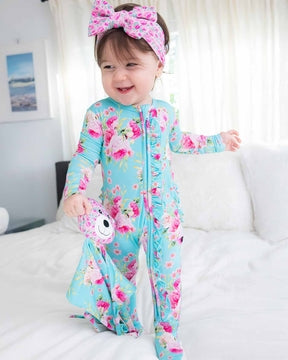 Lev Baby Alana Ruffled Zippered Footie