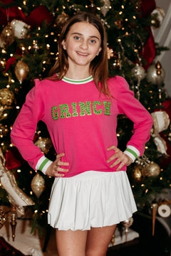 Blended Spirit Puff Sleeve Patch Sweatshirt | Grinch
