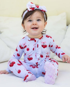Lev Baby Alice Ruffled Zippered Footie