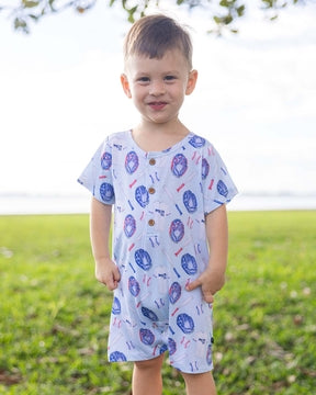 Lev Baby Home Run Henley Romper