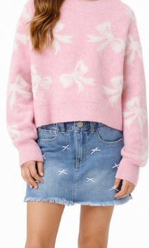 Vintage Havana Med Wash Lucy All Over Bow Skort