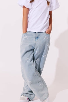 Lola + The Boys Crystal Bows Jeans – Teen/Women - Baby Biz