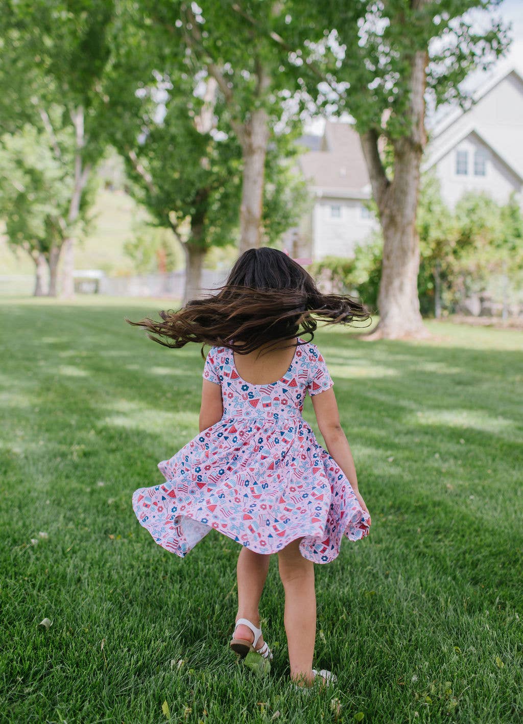Classic Twirl Dress in Pink Celebration