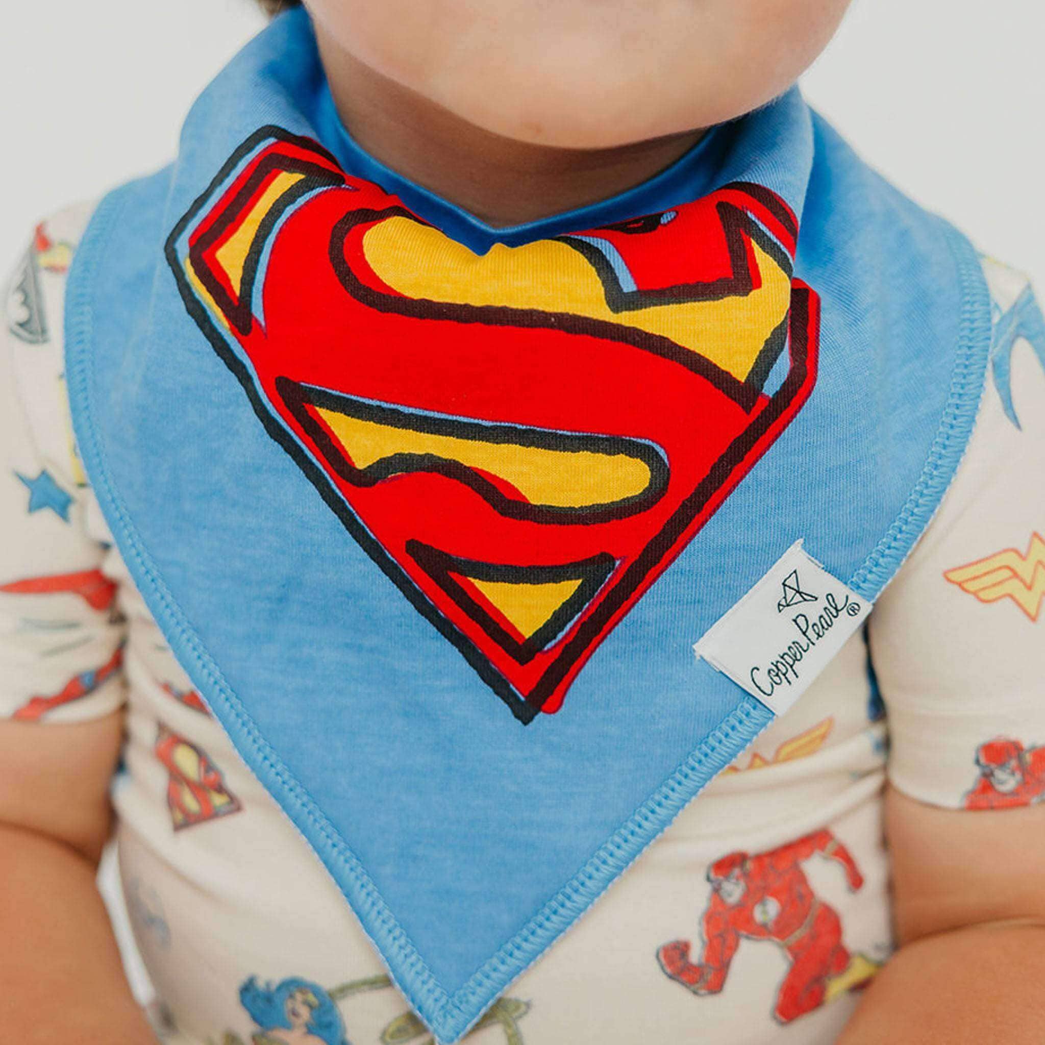 Baby Bandana Bibs - Justice League
