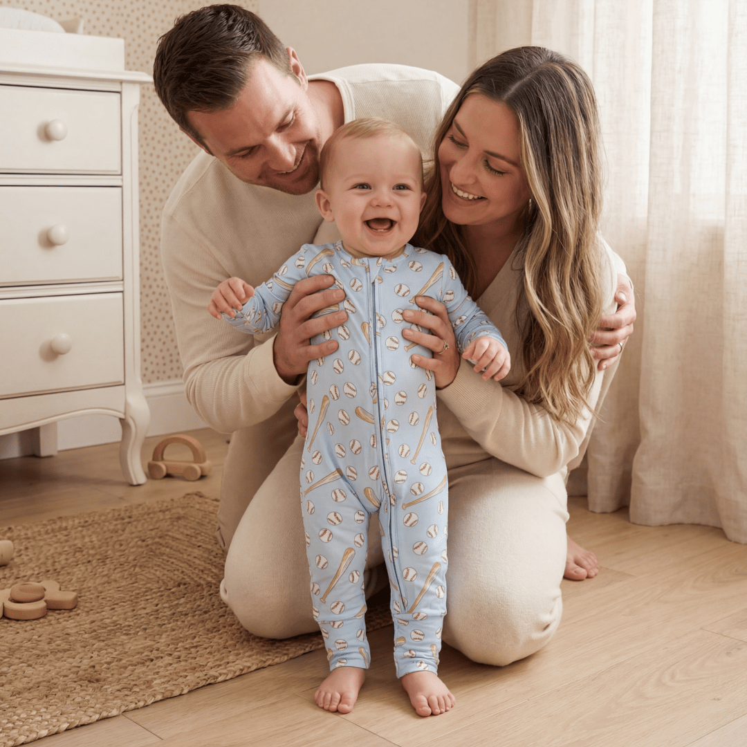 Convertible Romper | Little Slugger Blue