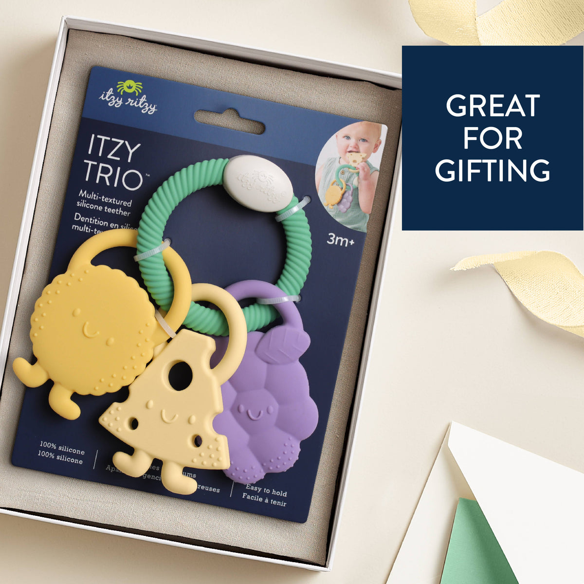 *NEW* Itzy Trio™ Multi-textured Silicone Teether Charcuterie