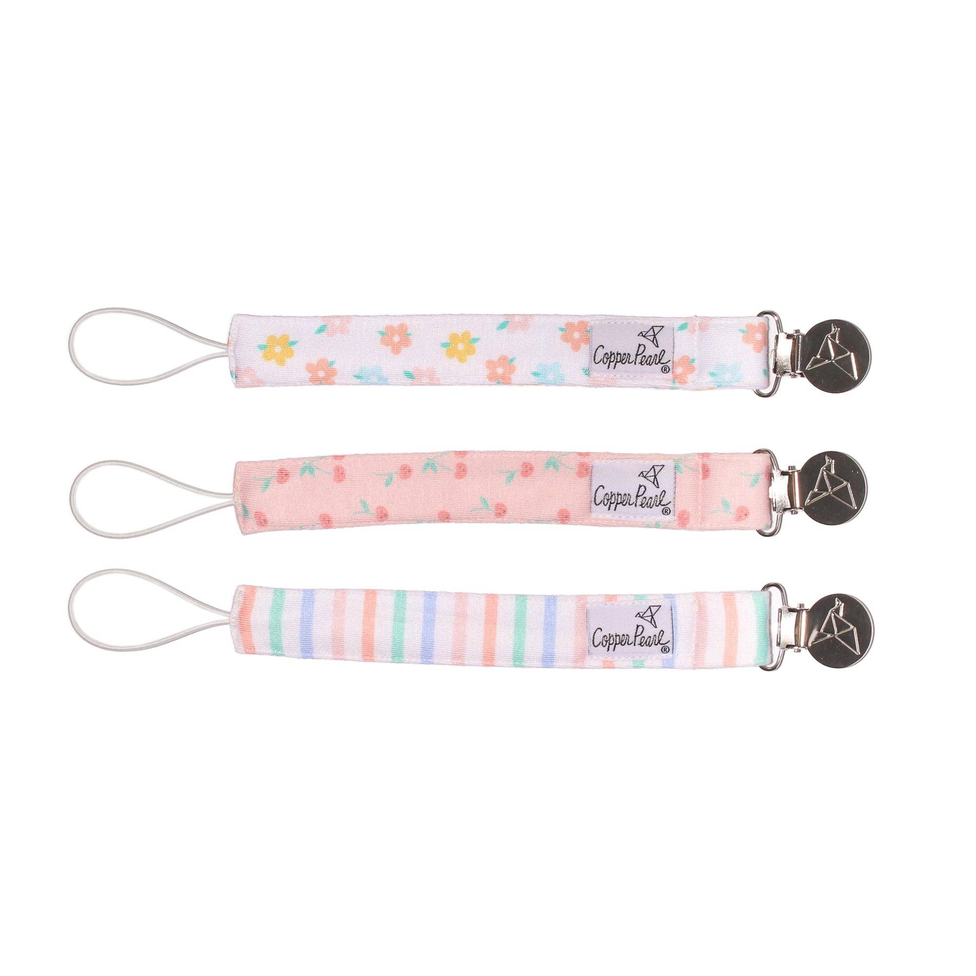 Copper Pearl Binky Clips |Cheery