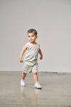 Stitch Pocket Jersey Short - Light Heather Grey