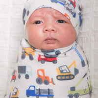 Knit Swaddle Blanket - Diesel