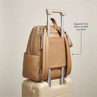 Eras Backpack™ Diaper Bag: Chai Latte