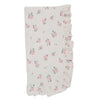 Ruffle Blanket - Roses White: Roses White
