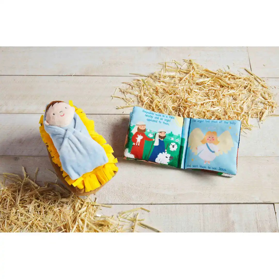 Nativity Plush Set with Book