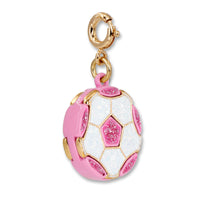 Charm It! Gold Glitter Soccer Ball Charm