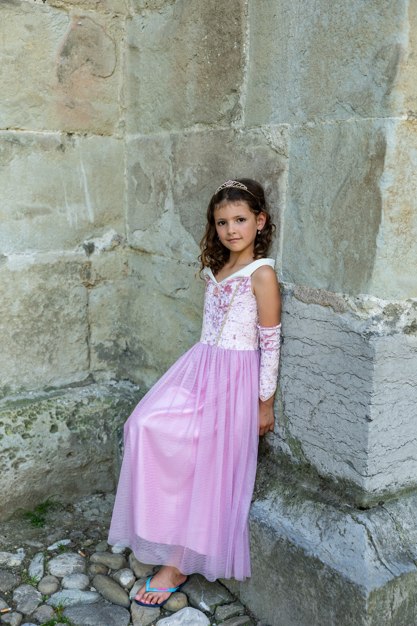 Great Pretenders Velvety Soft Sleeping Sweetheart Princess Gown with Arm Warmers