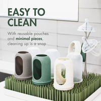 Boon Nursh Reusable Silicone Pouch Baby Bottles 3PK 8oz