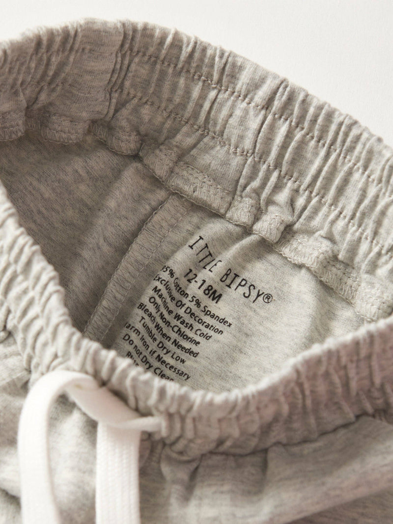 Stitch Pocket Jersey Short - Light Heather Grey