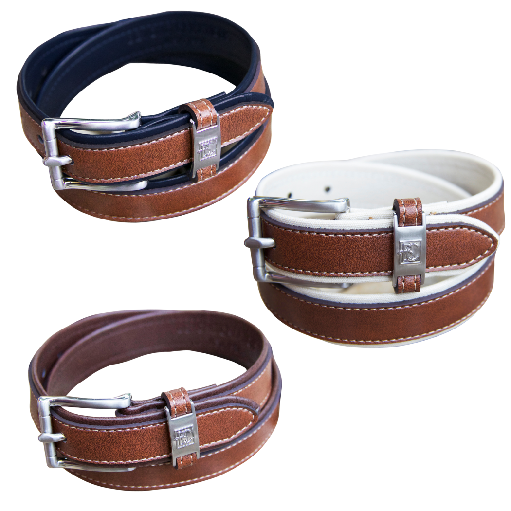 Brown/Light Brown Double Leather Belt