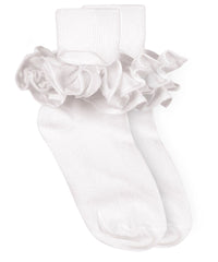efferies Socks Misty Ruffle Lace Turn Cuff Socks