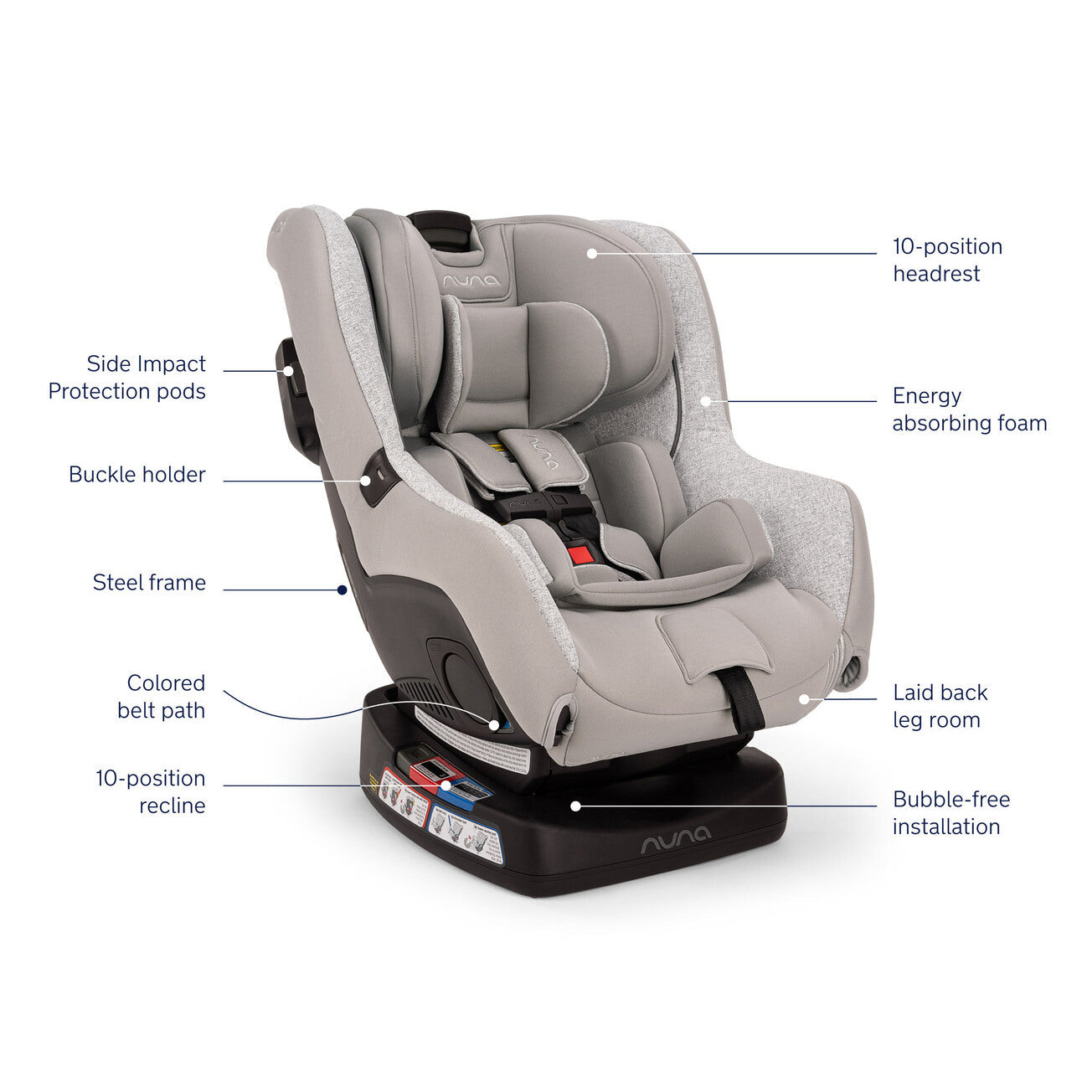 Nuna RAVA Convertible Car Seat | Sterling