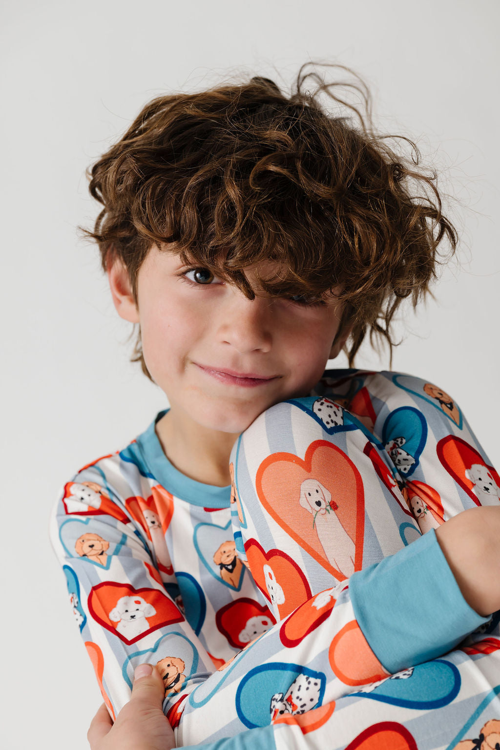 In My Jammers Blue Fur-Ever Valentine Two Piece Set