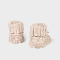Mayoral Knit Booties | Col. Mole