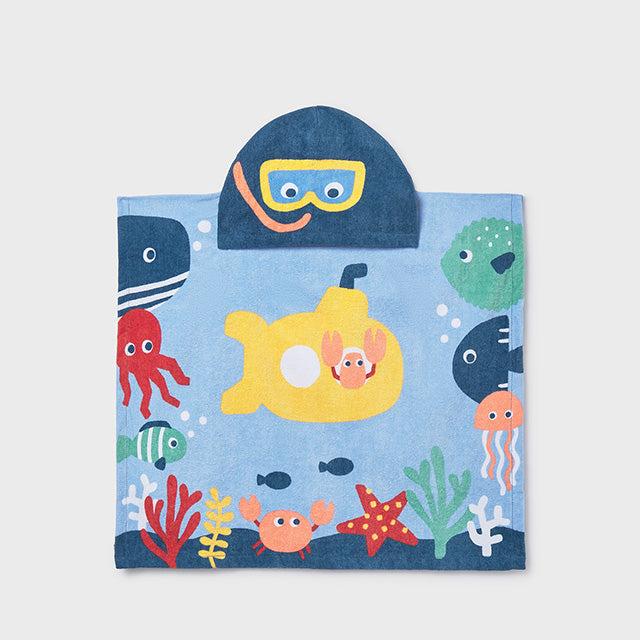 Mayoral Hooded Towel | Blue