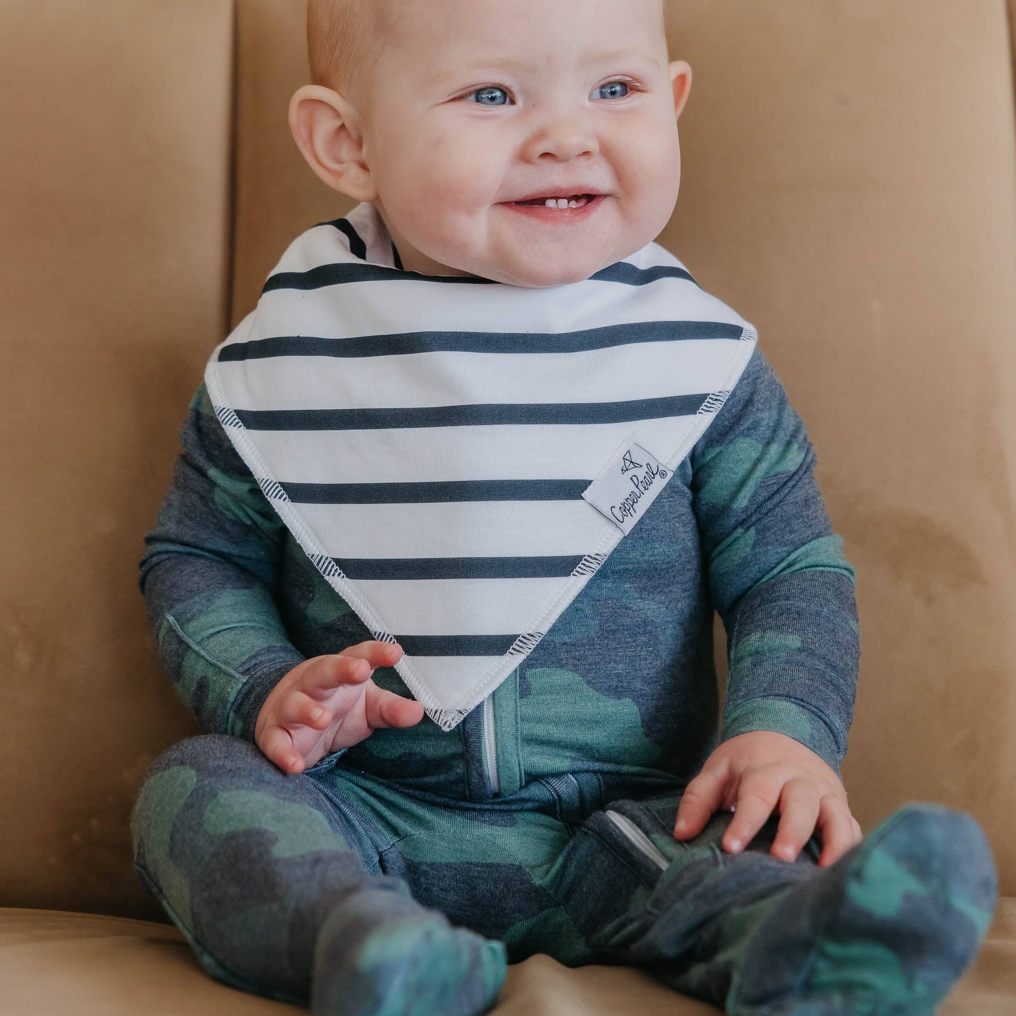 Copper Pearl Baby Bandana Bibs | Hunter