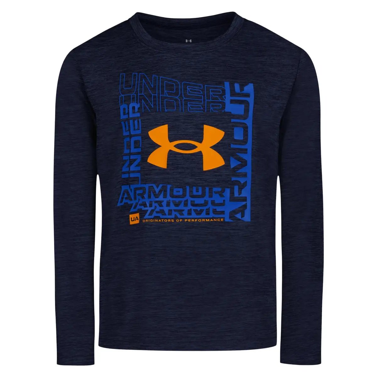 UA Logo Frame Twist Tech LS Midnight Navy - Baby Biz