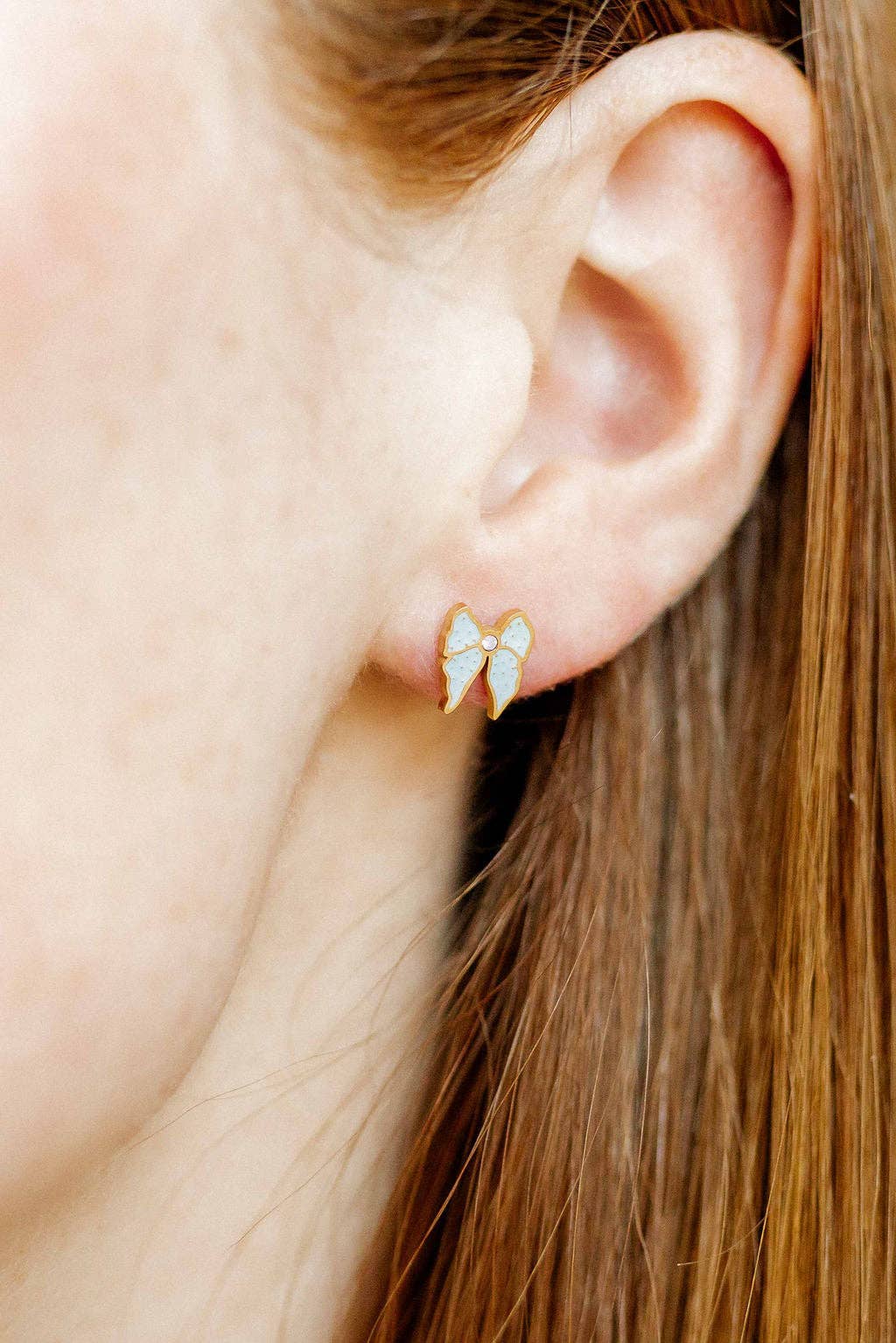 Screwback Stud Earrings - Finley Bow