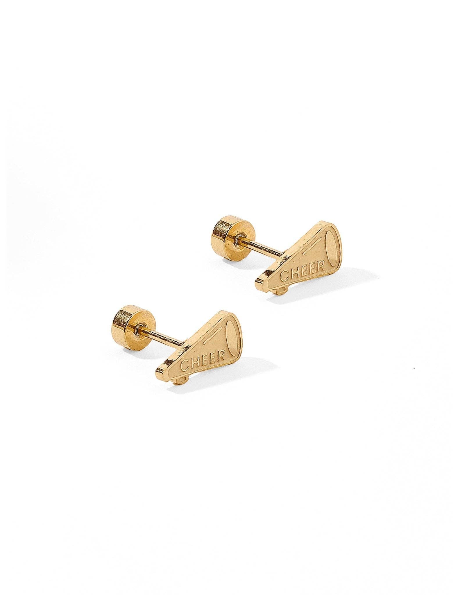 Screwback Stud Earrings - Cheer