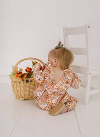 Mabel Romper in Pumpkin Bouquet
