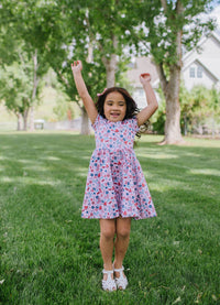 Classic Twirl Dress in Pink Celebration