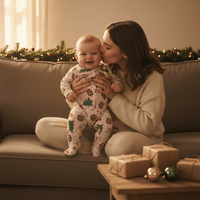 Santa's Cookie Pink Zipper Footie
