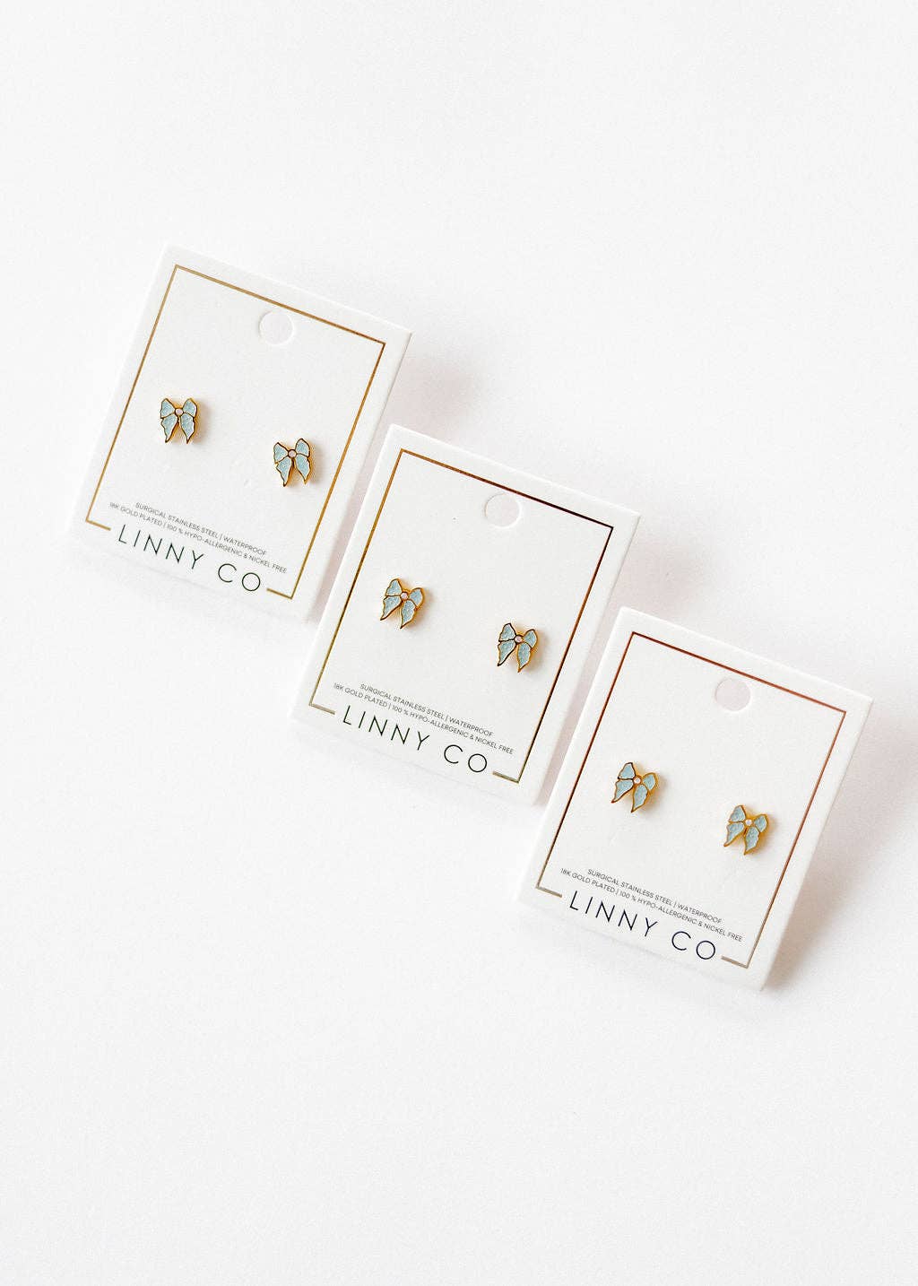 Screwback Stud Earrings - Finley Bow