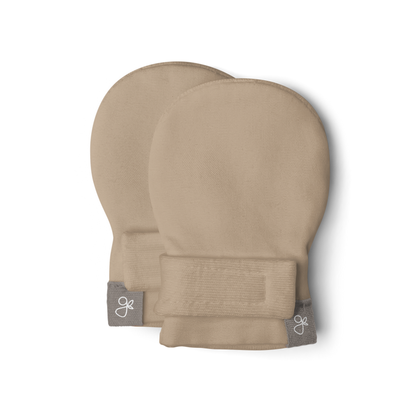 Stay On Baby Mitts - Sandstone: 0-3M