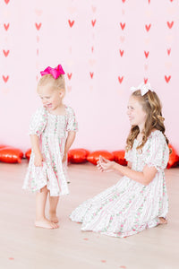 Mila & Rose Rosebud Bows Smocked Ruffle Dress