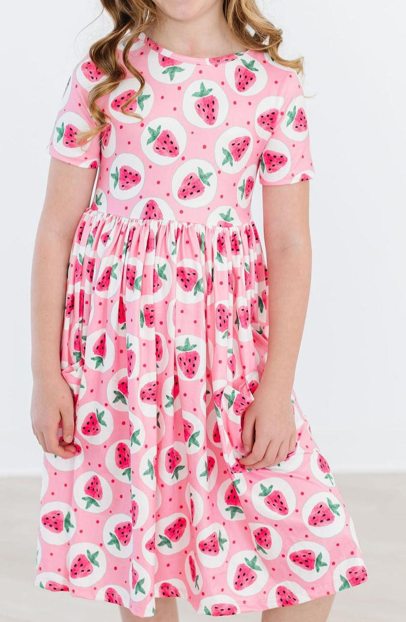 Mila & Rose Strawberry Fields S/S Pocket Twirl Dress