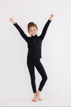 Mila & Rose Balanced Black Full-Zip Ruffle Active Jacket