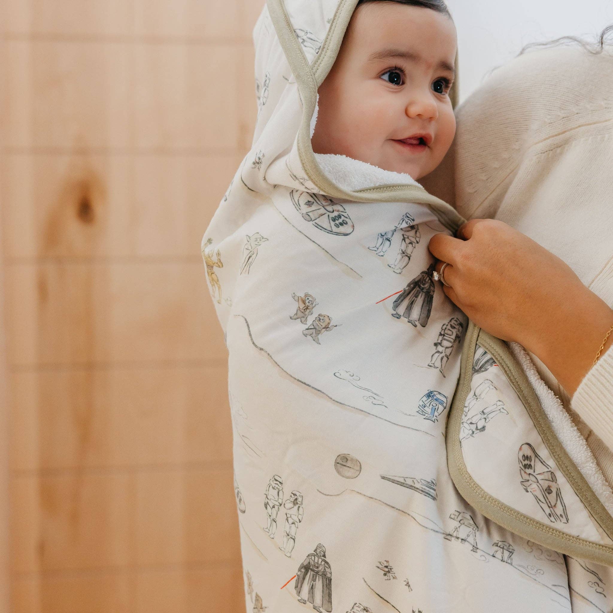 Premium Baby Knit Hooded Towel - Tatooine