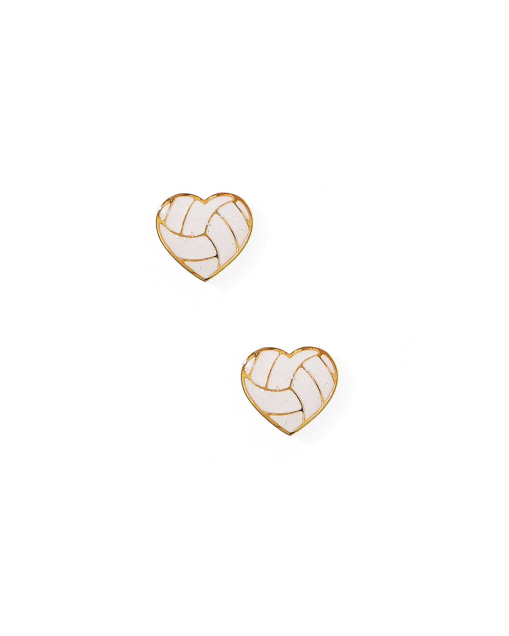 Screwback Stud Earrings - Volleyball